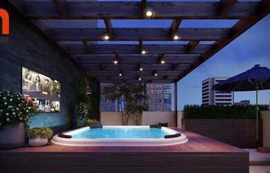 Imagem: O apartamento possui 2 Dormitórios, 1 Banheiro, 1 Vaga na garagem