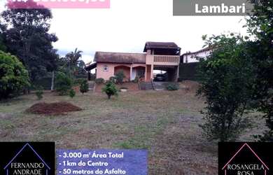 Imagem: A fazenda possui 3.000m² de Área e está localizado em Lambari