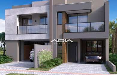 Imagem: A casa em condomínio possui 3 Dormitórios, 3 Banheiros, 3