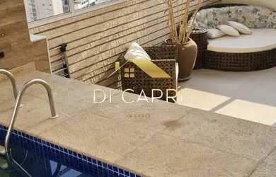 Imagem: O apartamento na cobertura possui 4 Dormitórios, 5 Banheiros