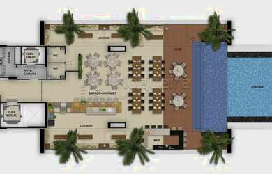 Imagem 4: JAY-Apartamento com 38 m2 com 1 quarto no bairro da Boa Vista - Recife...