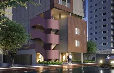 Imagem: O apartamento possui 1 Dormitório, 1 Banheiro, 1 Vaga na garagem