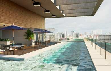 Imagem: O apartamento possui 2 Dormitórios, 1 Banheiro, 1 Vaga na garagem