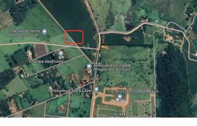 Imagem: O terreno possui 38232m² de Área e está localizado em Chácaras