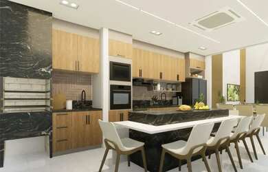 Imagem 7: 1. Mansão Duplex de Alto Luxo no Condomínio Mosaico 4 Suítes Piscina...