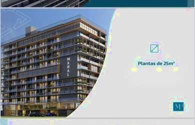 Imagem: O apartamento possui 1 Dormitório, 1 Banheiro, 1 Vaga na garagem