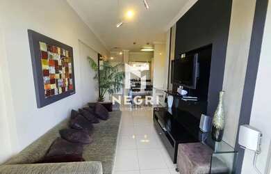 Imagem: O apartamento possui 1 Dormitório, 1 Banheiro, 1 Vaga na garagem