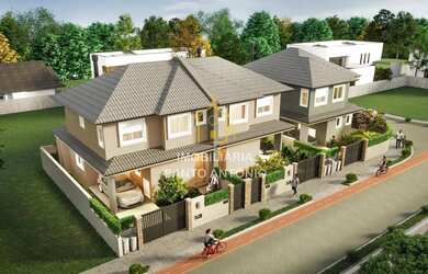 Imagem: A casa possui 3 Dormitórios, 3 Banheiros, 2 Vagas na garagem