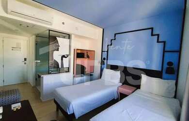 Imagem: O studio possui 1 Dormitório, 1 Banheiro, 19m² de Área e