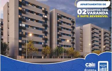 Imagem: O apartamento possui 2 Dormitórios, 1 Banheiro, 1 Vaga na garagem