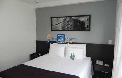 Imagem: O studio possui 1 Dormitório, 1 Banheiro, 1 Vaga na garagem