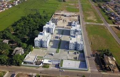 Imagem: O apartamento possui 2 Dormitórios, 1 Banheiro, 1 Vaga na garagem