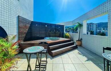 Imagem: O apartamento na cobertura possui 3 Dormitórios, 3 Banheiros