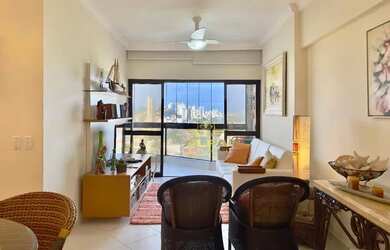 Imagem 5: Apartamento com varanda e vista mar na Praia da Enseada, 3 quartos sendo...