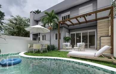 Imagem: A casa possui 3 Dormitórios, 3 Banheiros, 2 Vagas na garagem