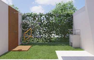 Imagem: A casa possui 3 Dormitórios, 1 Banheiro, 1 Vaga na garagem