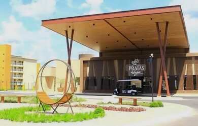 Imagem: O apartamento possui 1 Dormitório, Acomodam 5 pessoas, 5 Vagas