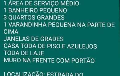Imagem: A casa possui 3 Dormitórios, 1 Banheiro e está localizado