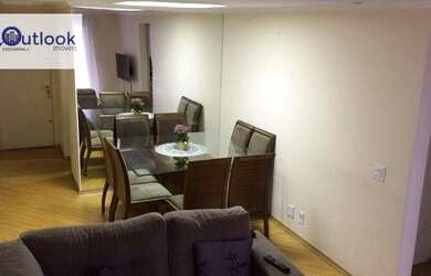 Imagem: O apartamento possui 2 Dormitórios, 1 Banheiro, 1 Vaga na garagem