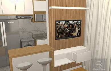 Imagem: O apartamento possui 2 Dormitórios, 2 Banheiros, 1 Vaga na