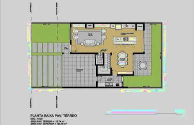 Imagem: A casa possui 3 Dormitórios, 4 Banheiros, 216m² de Área e