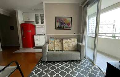 Imagem 2: Apartamento para locação em Moema 2 dormitórios Varanda Mobiliado