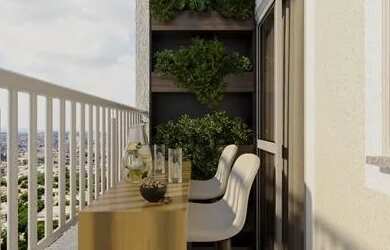 Imagem: O apartamento possui 2 Dormitórios, 2 Banheiros, 1 Vaga na