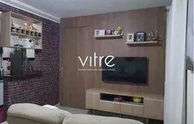 Imagem: O apartamento possui 2 Dormitórios, 1 Banheiro, 1 Vaga na garagem