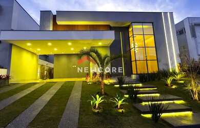 Imagem: A casa em condomínio possui 4 Dormitórios, 5 Banheiros, 4