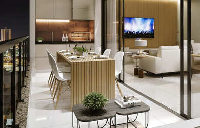 Imagem: O apartamento possui 3 Dormitórios, 2 Banheiros, 2 Vagas na