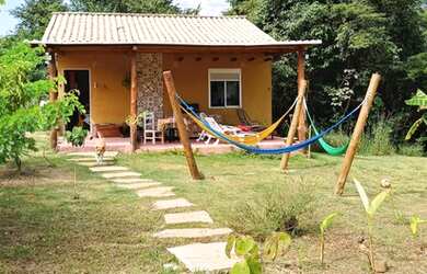 Imagem: A casa em condomínio possui 1 Dormitório, 1 Banheiro, 1 Vaga