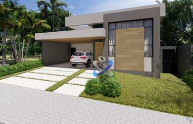 Imagem: A casa em condomínio possui 3 Dormitórios, 3 Banheiros, 4