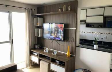 Imagem: O apartamento possui 2 Dormitórios, 1 Banheiro, 1 Vaga na garagem