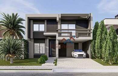 Imagem: A casa possui 3 Dormitórios, 2 Banheiros, 4 Vagas na garagem