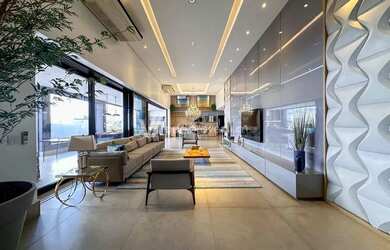 Imagem: A casa em condomínio possui 4 Dormitórios, 5 Banheiros, 5