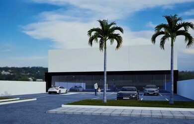 Imagem: O depósito para alugar possui 5 Vagas na garagem e 600m² de