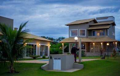 Imagem: A pousada chalé possui 5 Dormitórios, Acomodam 25 pessoas