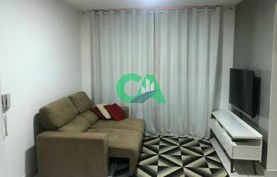 Imagem: O apartamento possui 2 Dormitórios, 1 Banheiro, 1 Vaga na garagem