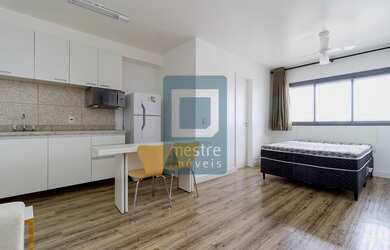 Imagem: O studio possui 1 Dormitório, 1 Banheiro, 1 Vaga na garagem