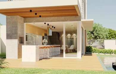 Imagem: A casa possui 4 Dormitórios, 1 Banheiro, 1 Vaga na garagem