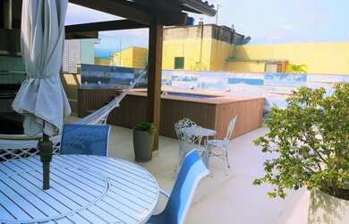 Imagem: O apartamento na cobertura possui 3 Dormitórios, 4 Banheiros