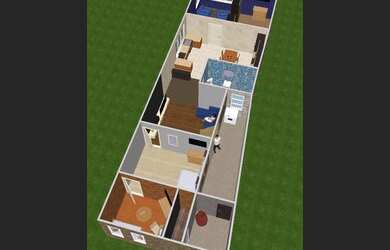 Imagem: A casa possui 5 Dormitórios, 1 Banheiro, 110-0m² de Área