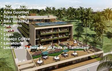 Imagem: O apartamento possui 1 Dormitório, 1 Banheiro, 1 Vaga na garagem