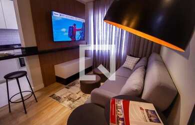 Imagem: O apartamento possui 1 Dormitório, 2 Banheiros, 1 Vaga na garagem