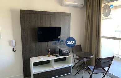 Imagem: O apartamento possui 1 Dormitório, 1 Banheiro, 1 Vaga na garagem