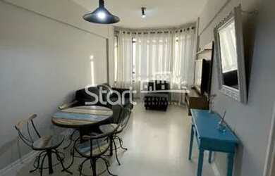 Imagem: O apartamento possui 1 Dormitório, 1 Banheiro, 1 Vaga na garagem