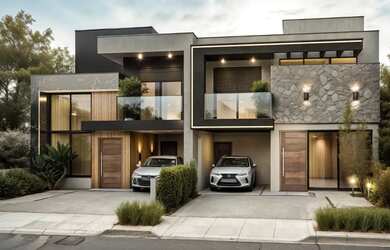 Imagem: A casa possui 3 Dormitórios, 3 Banheiros, 3 Vagas na garagem