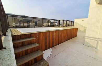 Imagem: O apartamento na cobertura possui 5 Dormitórios, 4 Banheiros