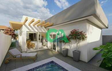 Imagem: A casa em condomínio possui 3 Dormitórios, 3 Banheiros, 2