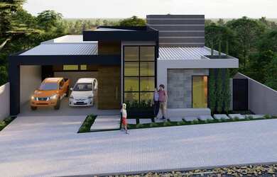 Imagem: A casa em condomínio possui 3 Dormitórios, 5 Banheiros, 2